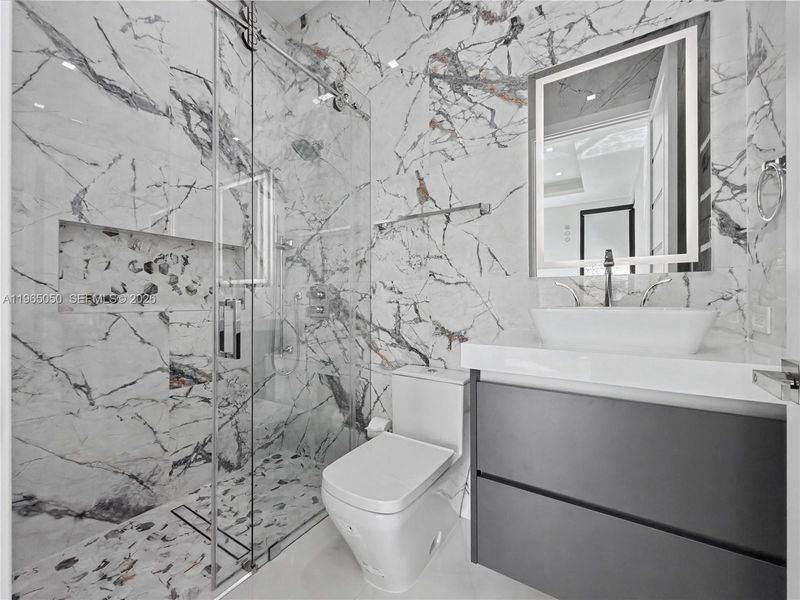 Furnished interior view inside a new home in , Miami (Image 6).