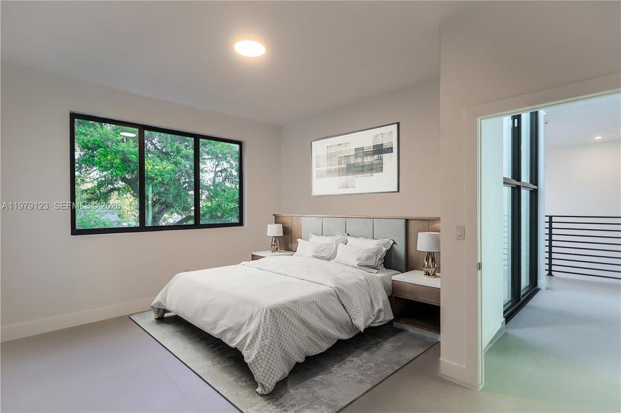 Furnished interior view inside a new home in , Miami (Image 9).