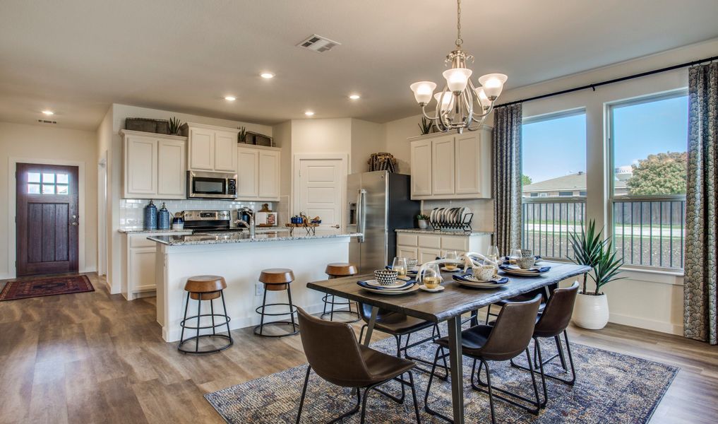 Beautiful kitchen and dining area