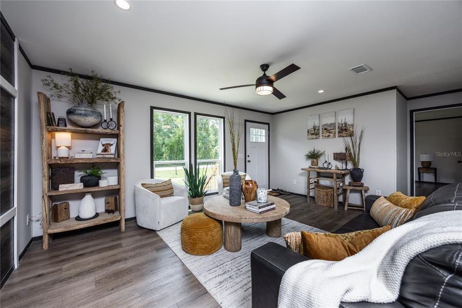 Furnished interior view inside a new home in , Fort White (Image 17).