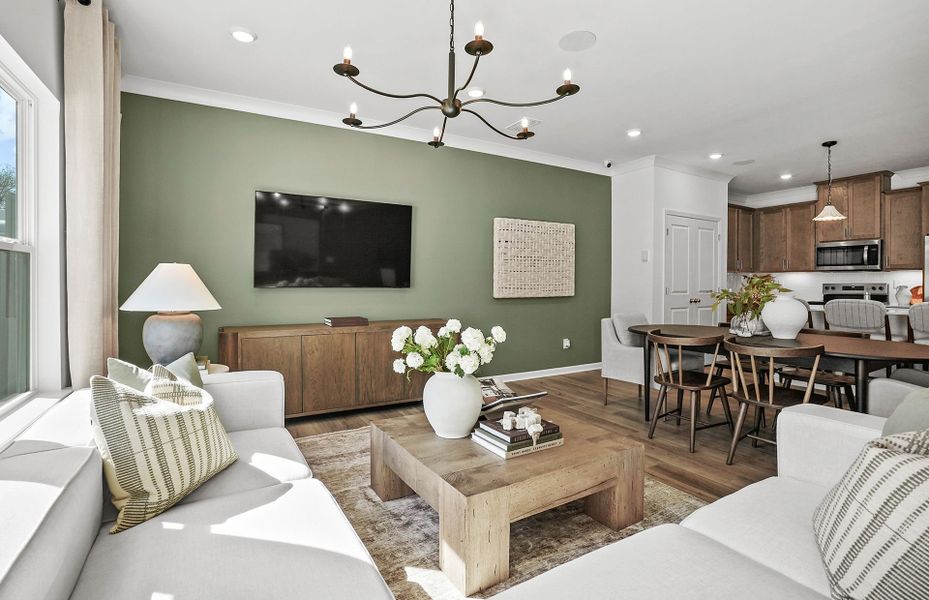 Representative furnished interior of a home built from the Landis by Pulte Homes in Mallard Park, Charlotte (Image 19).