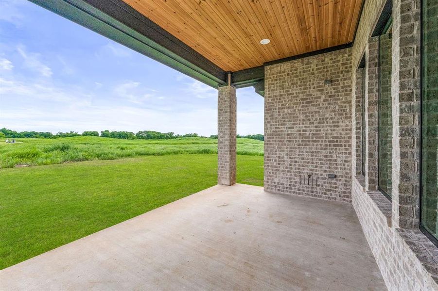 View of patio / terrace featuring a view of rural / pastoral area
