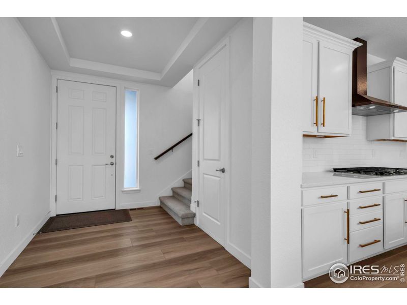 Furnished interior view inside a new home in Morgan Hill: The Grand Collection, Erie (Image 8). Furnished interior view inside a new home in Morgan Hill: The Grand Collection, Erie (Image 8).