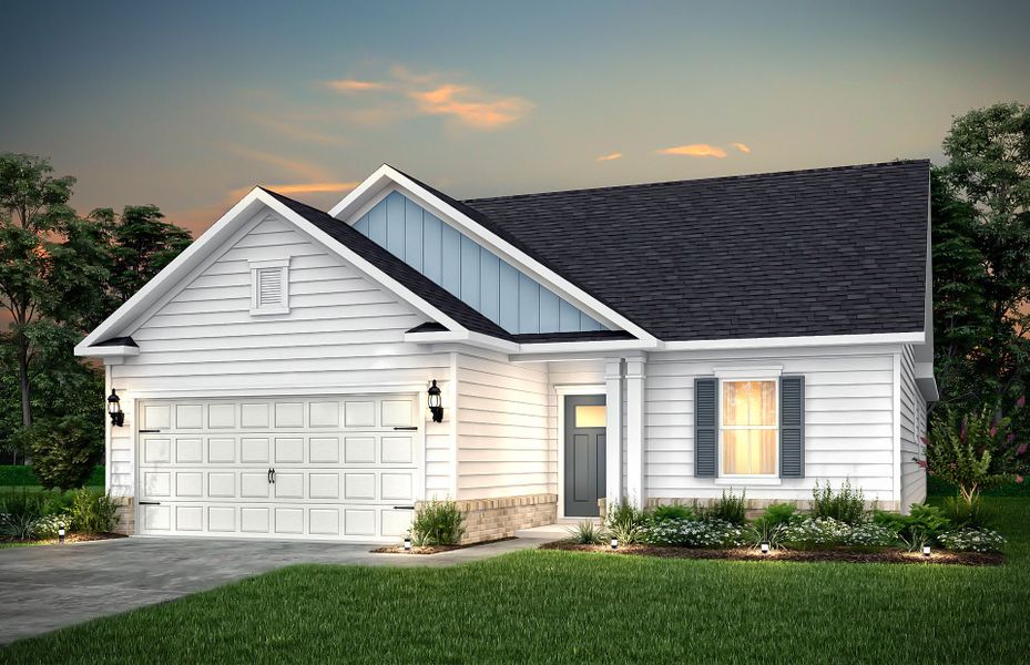 Representative exterior photo of a completed home built from the Compton by Pulte Homes in Indigo Park, Easley, SC (Image 3).