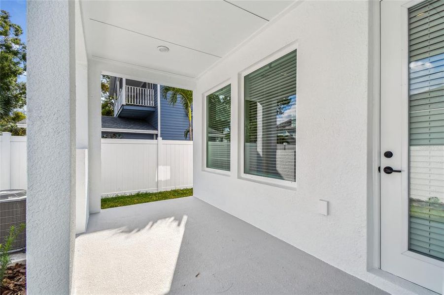 Exterior details and patio area of a home in , Tampa (Image 20).