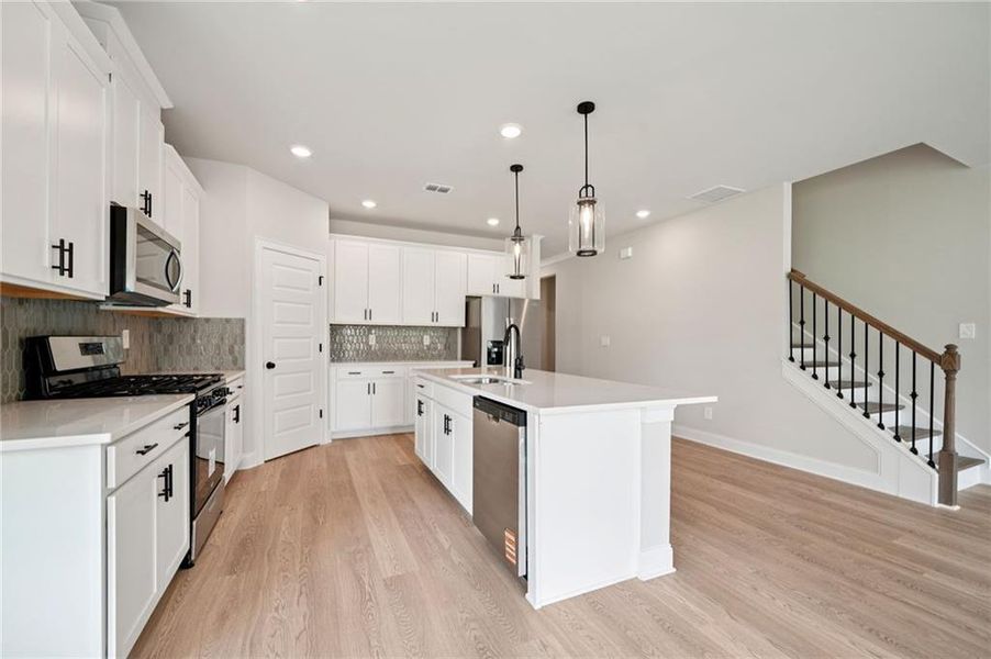 Furnished interior view inside a new home in Martin Springs - Estate Series, Lawrenceville (Image 12). Furnished interior view inside a new home in Martin Springs - Estate Series, Lawrenceville (Image 12).