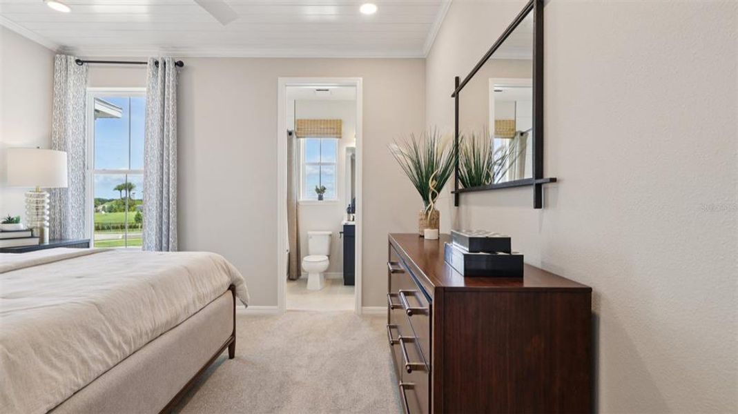 Furnished interior view inside a new home in Isla Mirada, San Antonio (Image 37).