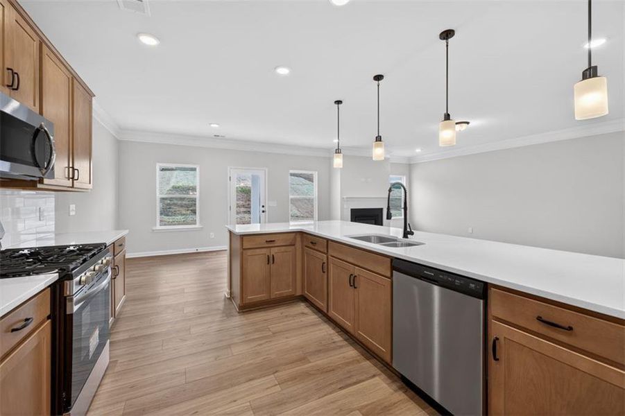 Furnished interior view inside a new home in Jones Ridge, Dallas (Image 6).