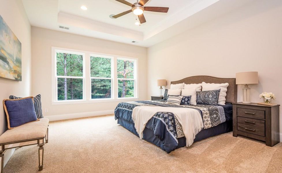 Representative furnished interior of a home built from the Muirfield by Greybrook Homes in Edmunds Farm, Clover (Image 36).