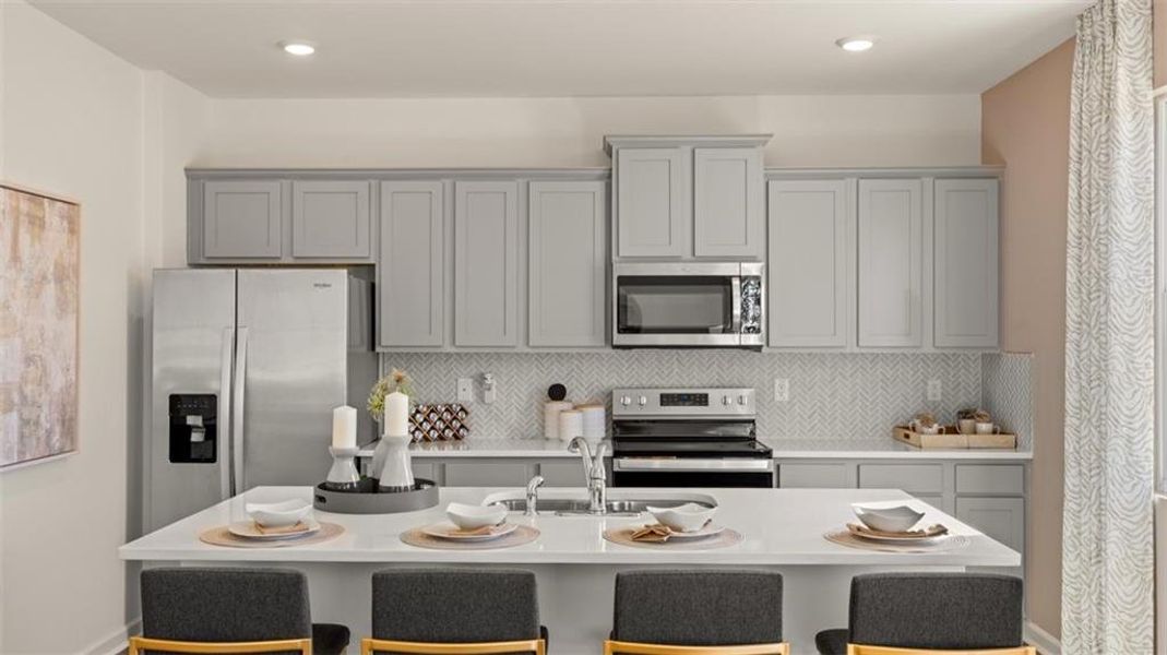 Furnished interior view inside a new home in Locust Grove Station - Cedar Ridge, Locust Grove (Image 6).