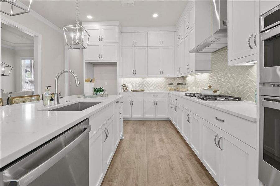 Furnished interior view inside a new home in Promenade at Sawnee Village, Cumming (Image 18). Furnished interior view inside a new home in Promenade at Sawnee Village, Cumming (Image 18).