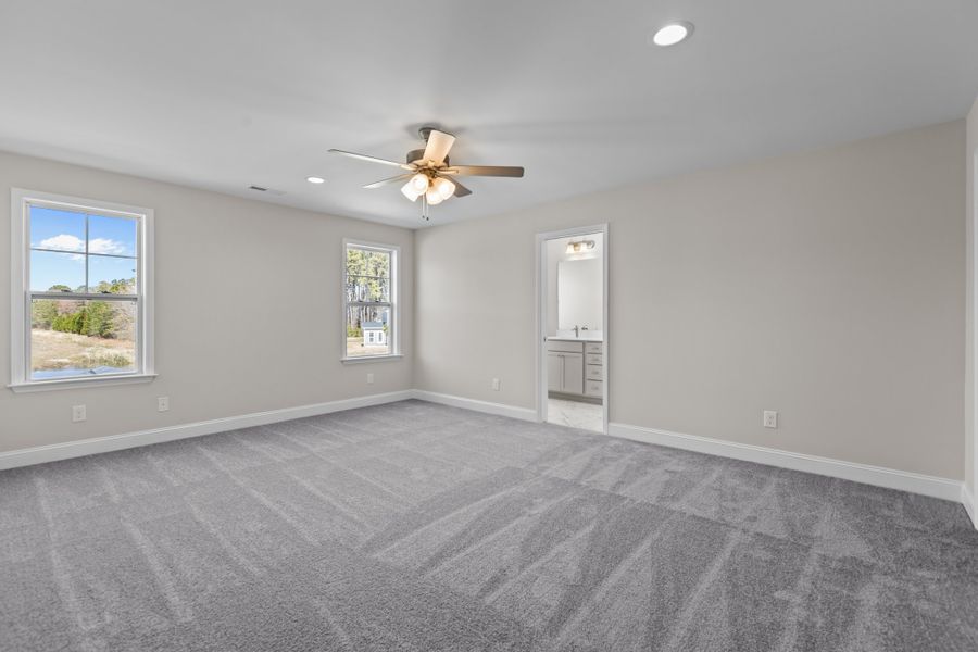 Representative unfurnished interior of a home built from the Turner by Bill Clark Homes in Davenport Farms, Winterville (Image 37). Representative unfurnished interior of a home built from the Turner by Bill Clark Homes in Davenport Farms, Winterville (Image 37).