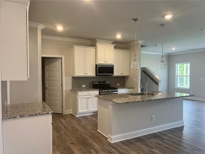 Furnished interior view inside a new home in Crofton Place Enclave, Snellville (Image 5). Furnished interior view inside a new home in Crofton Place Enclave, Snellville (Image 5).