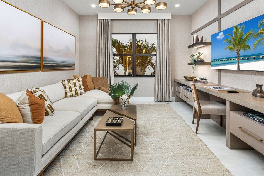 Representative furnished interior of a home built from the Santo Grand by GL Homes in Lotus Edge, Boca Raton (Image 7).