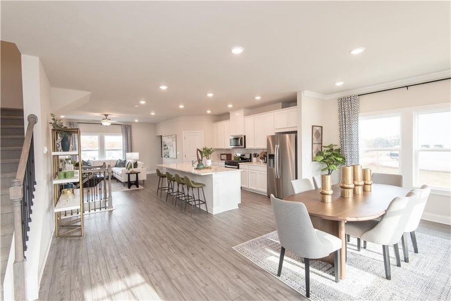Furnished interior view inside a new home in , Lawrenceville (Image 5).