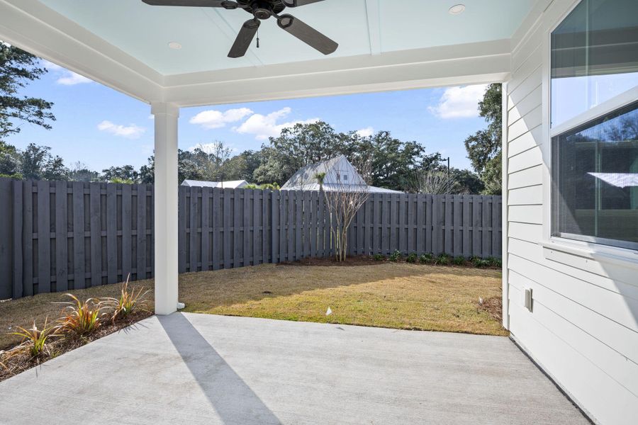 Exterior details and patio area of a home in , Johns Island (Image 4).