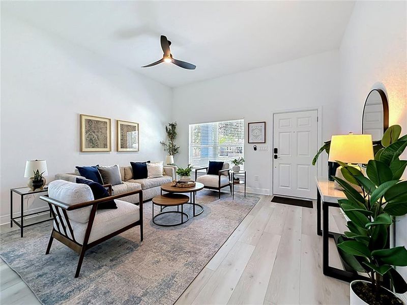 Furnished interior view inside a new home in , St. Petersburg (Image 16).