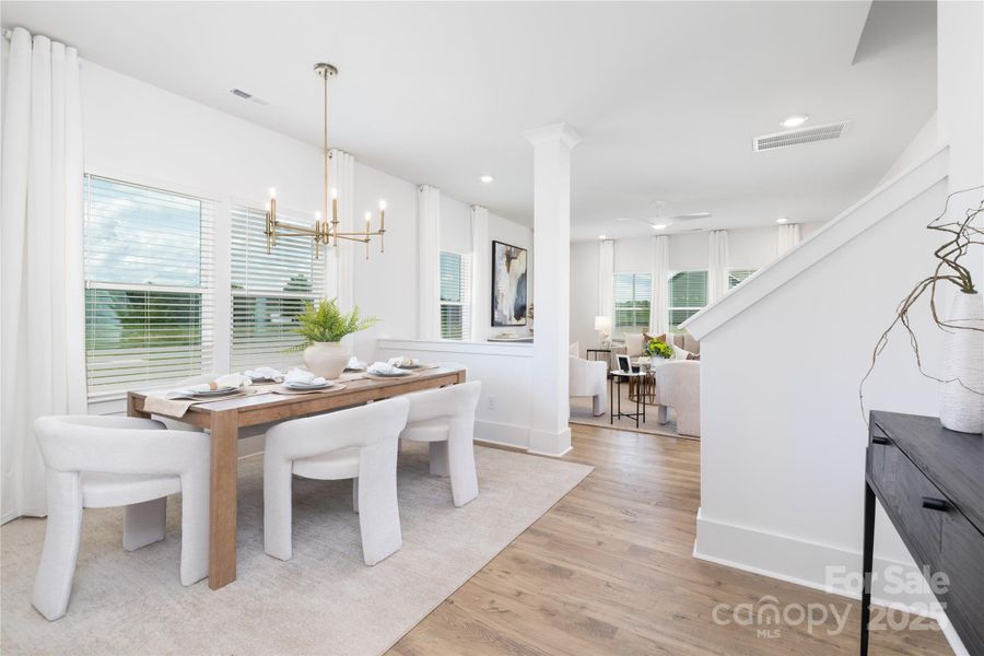 Furnished interior view inside a new home in , New London (Image 12).