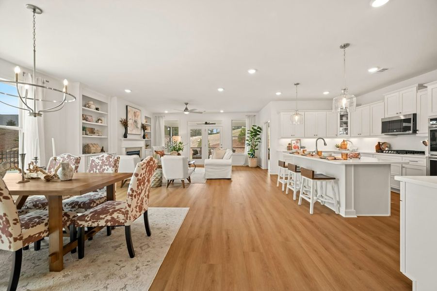 Representative furnished interior of a home built from the The Cedarwood by Windsong Properties in Echols Farm, Hiram (Image 17).