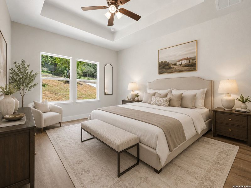 Furnished interior view inside a new home in , Kerrville (Image 12).