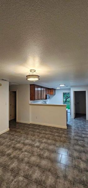 Living room featuring modern lighting fixtures