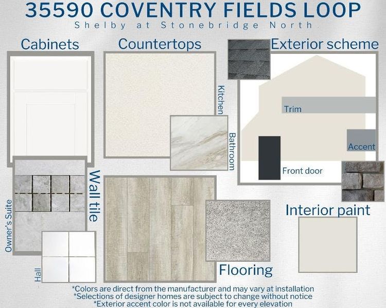 Shelby - Colors for this home