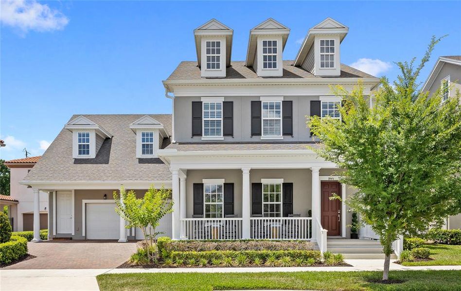 Front exterior of a new home in , Kissimmee, FL, highlighting curb appeal (Image 26). Front exterior of a new home in , Kissimmee, FL, highlighting curb appeal (Image 26).