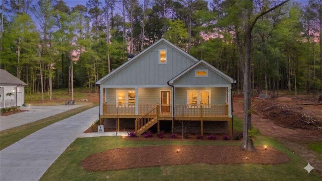 Front exterior of a new home in , Covington, GA, highlighting curb appeal (Image 27). Front exterior of a new home in , Covington, GA, highlighting curb appeal (Image 27).