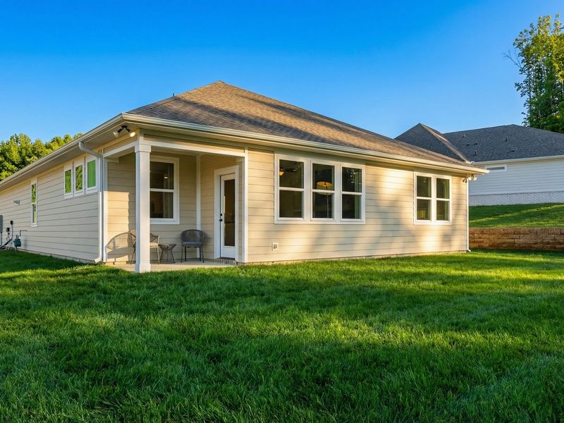Representative exterior details of a home built from the The Laurel J by Davidson Homes LLC in Bailey Park, Fayetteville (Image 4).