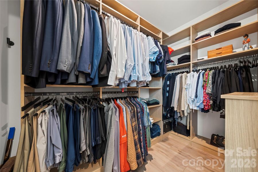 Custom primary closet by Impeccable Closets Custom primary closet by Impeccable Closets
