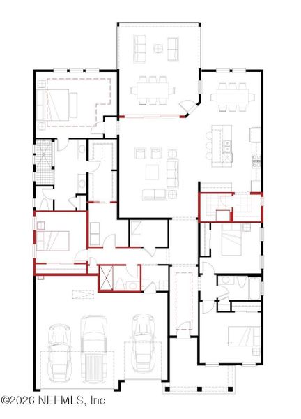 2D floor plan layout of this home in , St. Augustine, FL (Image 3).