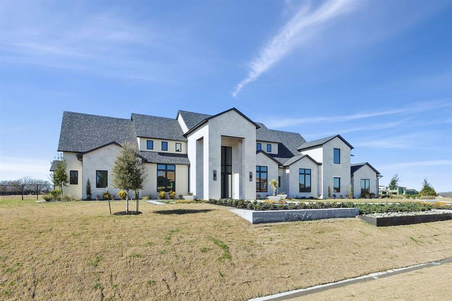 Front exterior of a new home in , Fairview, TX, highlighting curb appeal (Image 17).