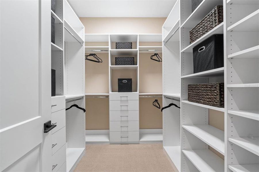 massive custom closet