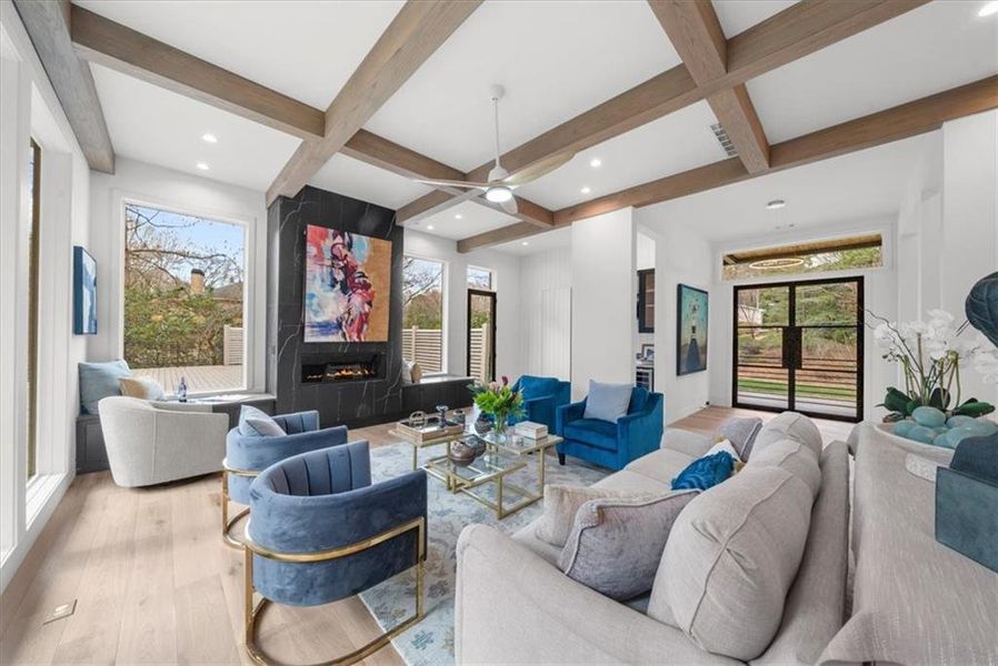 Furnished interior view inside a new home in , Atlanta (Image 6).