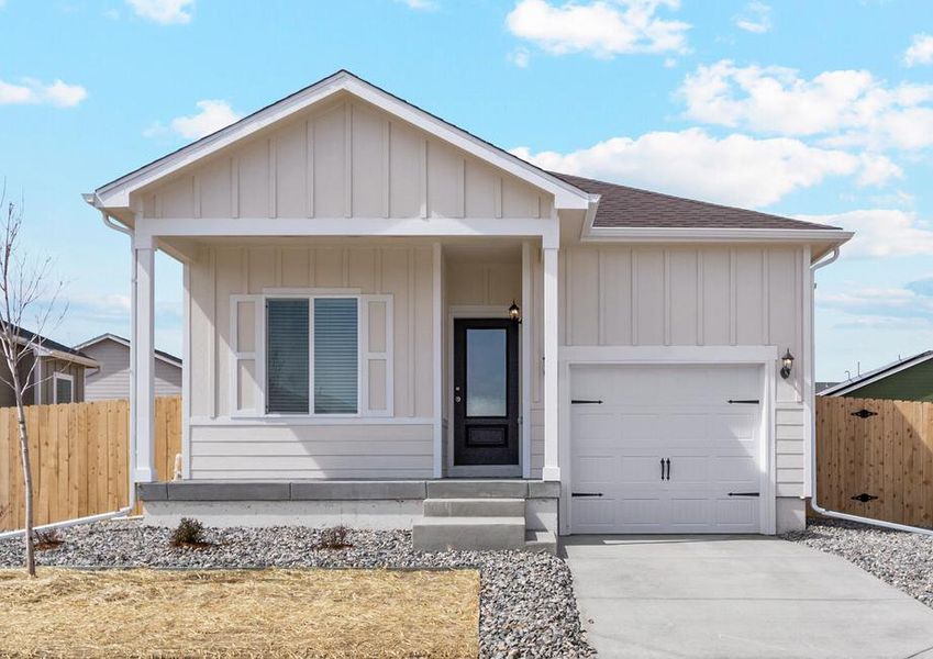 The Alpine is a beautiful home with siding.