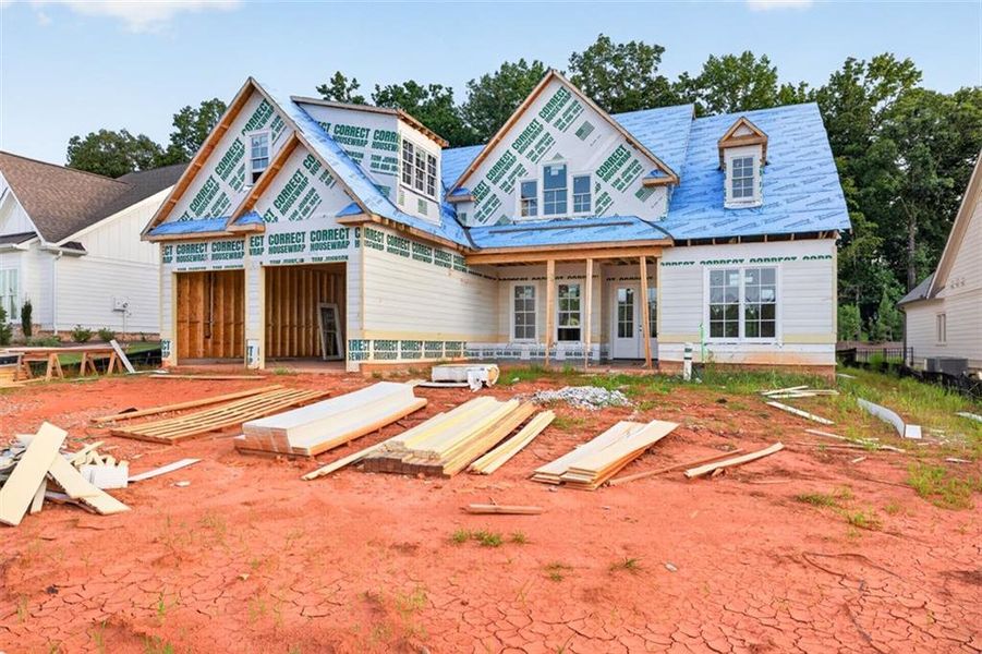 In-progress construction of a new home in , Statham, GA (Image 8).