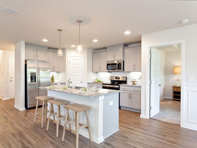 Representative furnished interior of a home built from the The Franklin D by Davidson Homes LLC in Bailey Park, Fayetteville (Image 8).