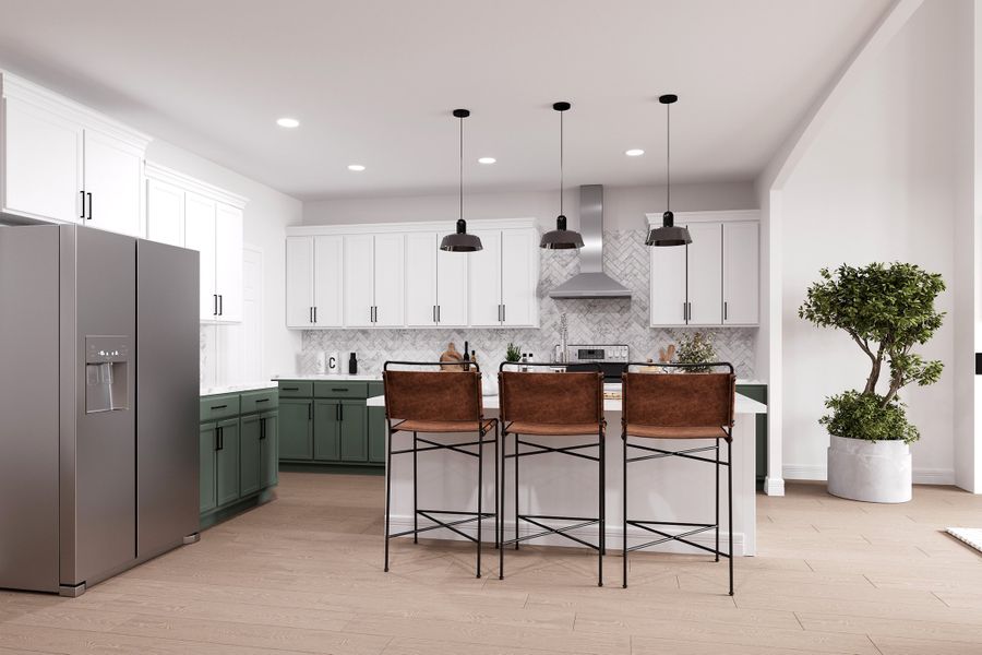 Representative furnished interior of a home built from the Parker by Beazer Homes in Whitewing Trails: Meadows 50', Princeton (Image 3). Representative furnished interior of a home built from the Parker by Beazer Homes in Whitewing Trails: Meadows 50', Princeton (Image 3).