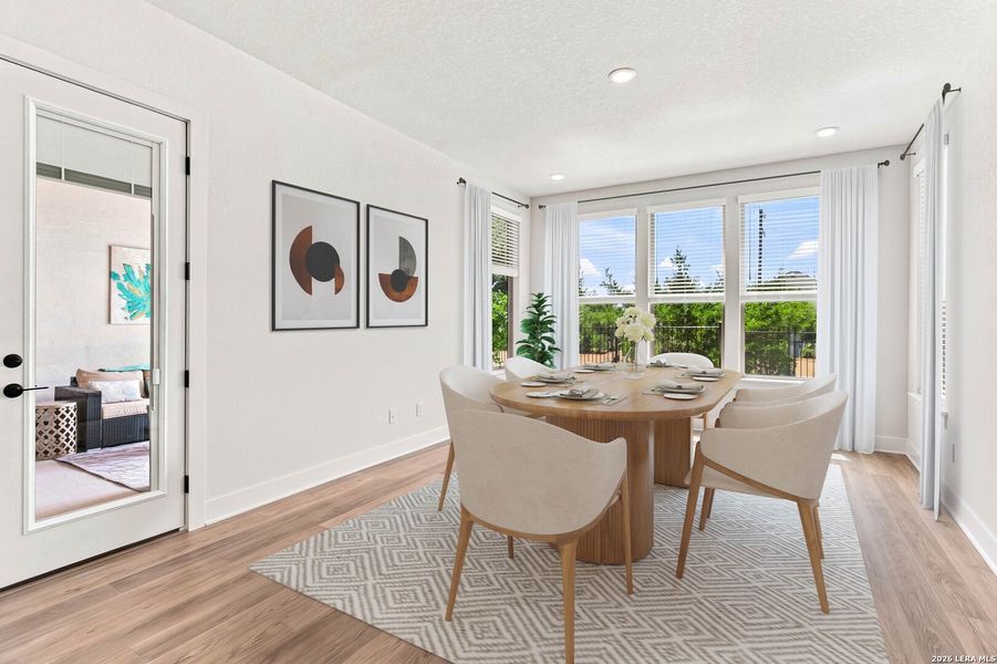 Furnished interior view inside a new home in Ventana - 60', Bulverde (Image 11).