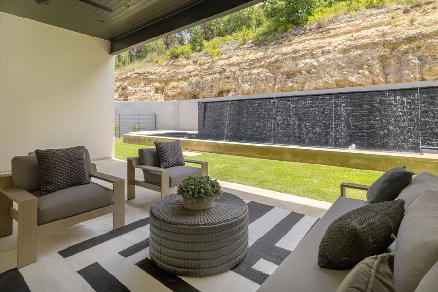 Exterior details and patio area of a home in , Austin (Image 3).