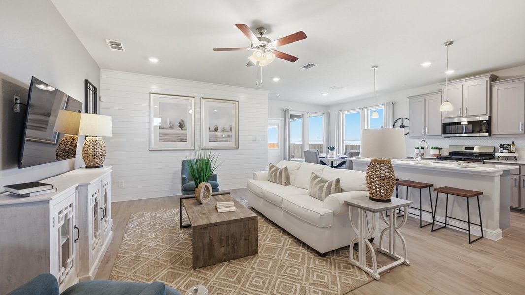 Furnished interior view inside a new home in Bluestem, Rhome (Image 25).
