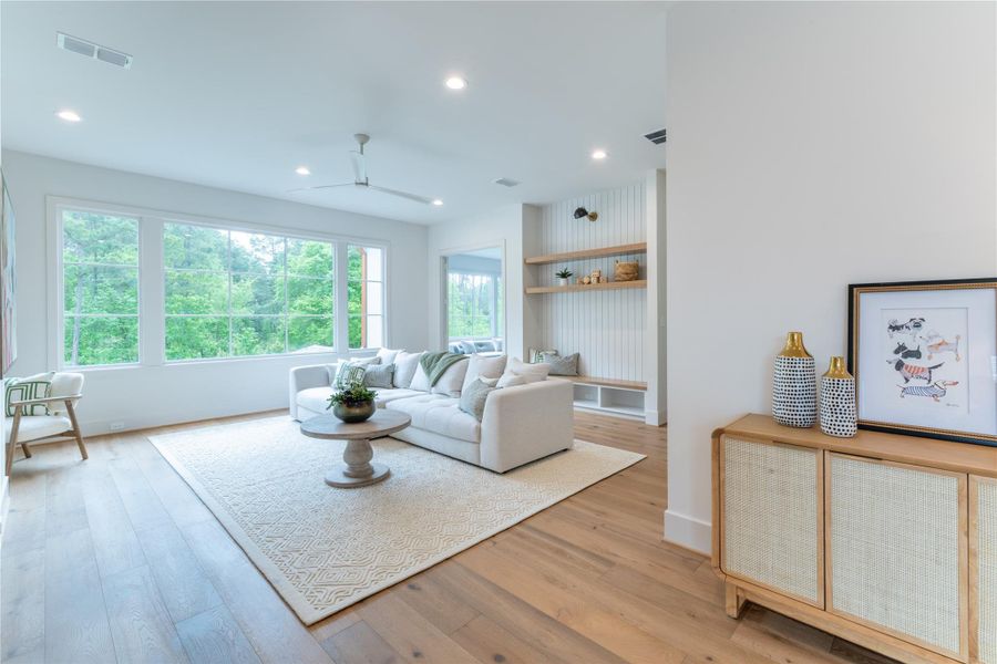 Furnished interior view inside a new home in , Spring (Image 9). Furnished interior view inside a new home in , Spring (Image 9).