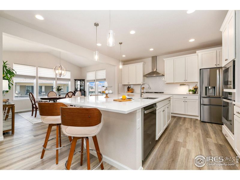 Furnished interior view inside a new home in Kinston at Centerra, Loveland (Image 15).