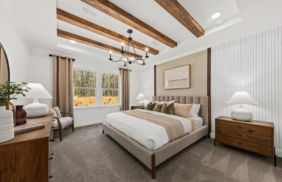 Furnished interior view inside a new home in Cedar Glen Preserve, Huger (Image 7). Furnished interior view inside a new home in Cedar Glen Preserve, Huger (Image 7).