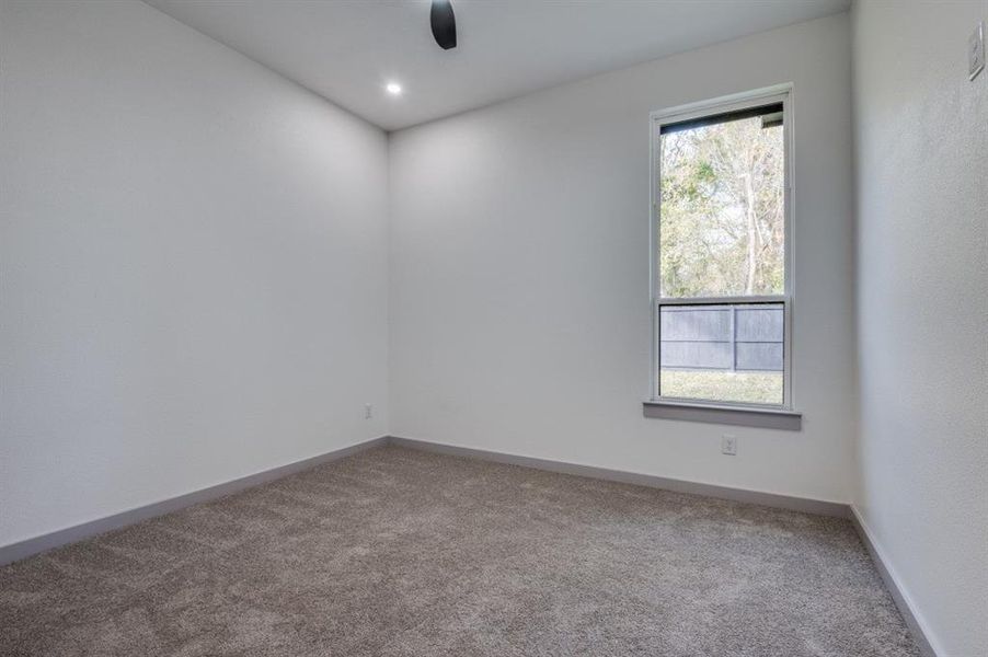 Empty room with carpet