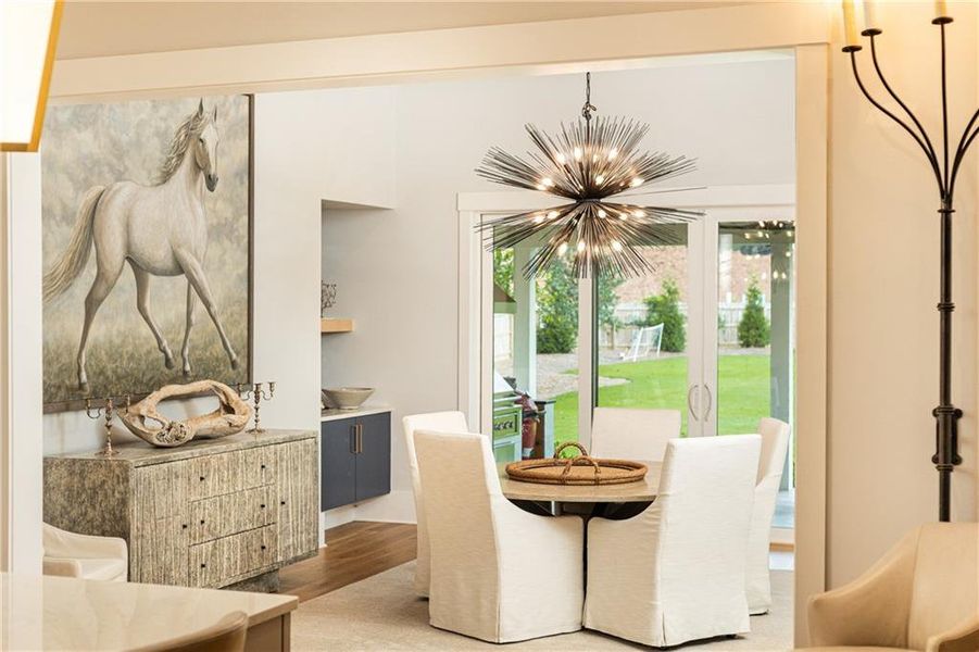 Furnished interior view inside a new home in , Marietta (Image 95).