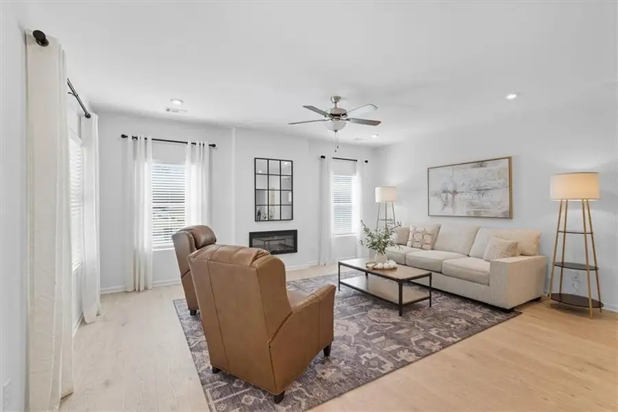 Furnished interior view inside a new home in Meadow Pines, Dallas (Image 12). Furnished interior view inside a new home in Meadow Pines, Dallas (Image 12).