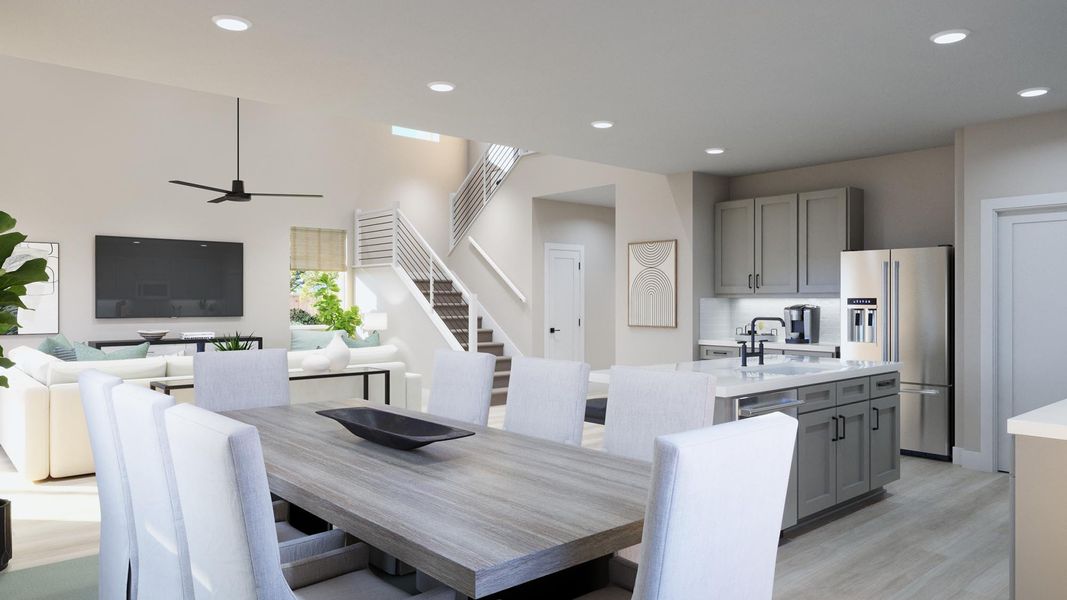 Representative furnished interior of a home built from the Kodee by Risewell Homes in Freedom at Anthem, Kyle (Image 10).