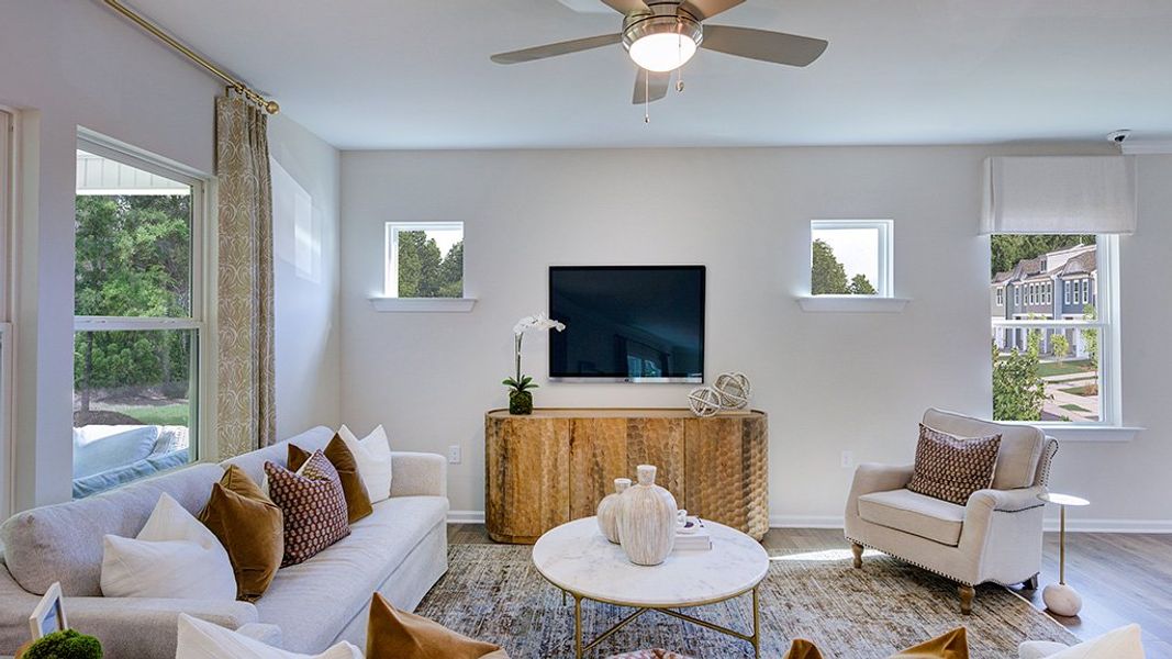 Furnished interior view inside a new home in Eagle Trace, Wendell (Image 6). Furnished interior view inside a new home in Eagle Trace, Wendell (Image 6).