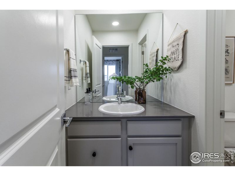Furnished interior view inside a new home in Granary Trailblazer Collection - Single Family Homes, Johnstown (Image 40).